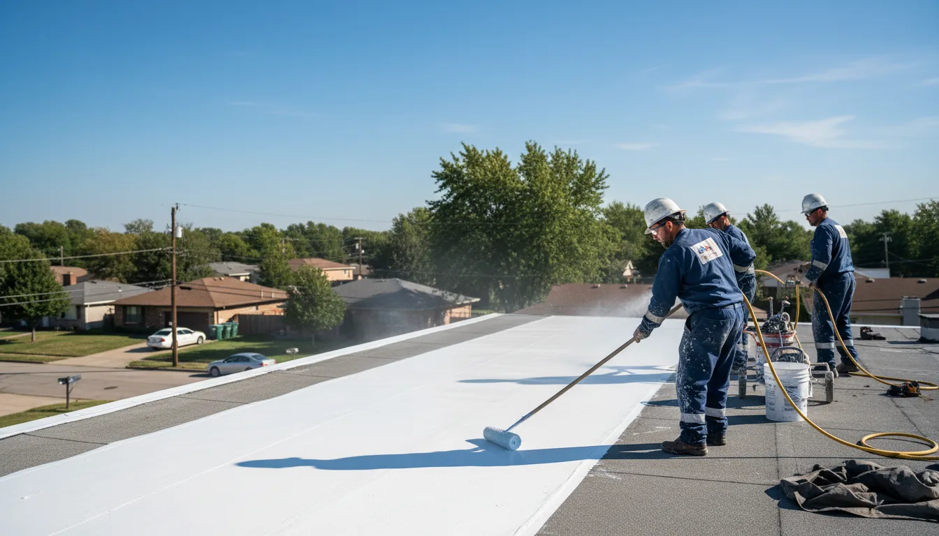 Commercial roof coating in Sheppton, PA near me